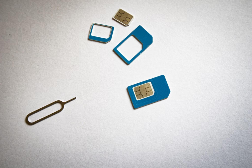 實體 SIM 卡示意圖